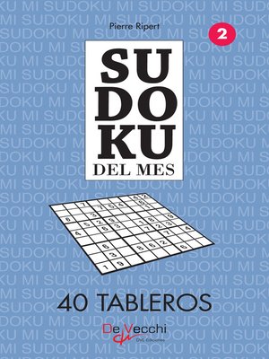 cover image of Sudoku del mes 2--40 tableros